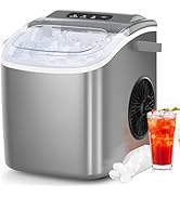 COWSAR Ice Maker Countertop, Portable Ice Machine with Self-Cleaning, 26.5lbs/24Hrs, 9 Bullet Ice...