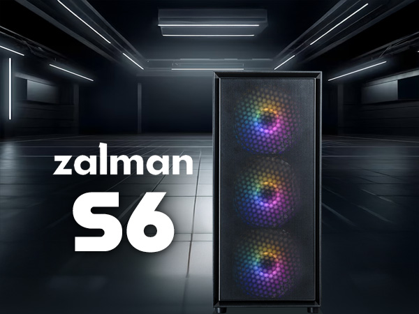 Zalman S6 ATX Mid Tower RGB Gaming PC Case
