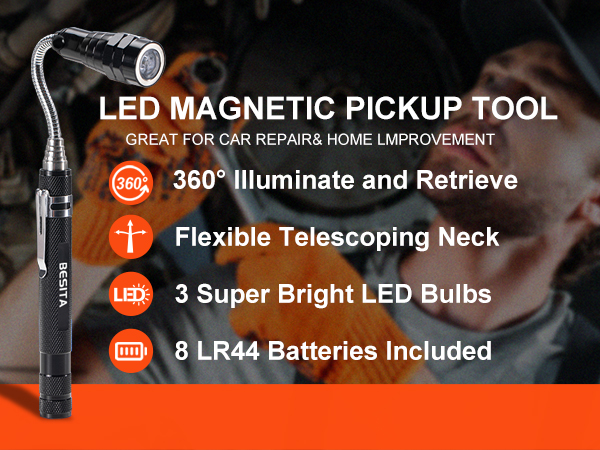 360° llluminate and Retrieve Pickup Tool