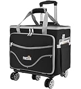 FINESUN Rolling Tote Bag for Women Teacher Bag Rolling Cart Briefcase with Wheels Carry on Wheele...