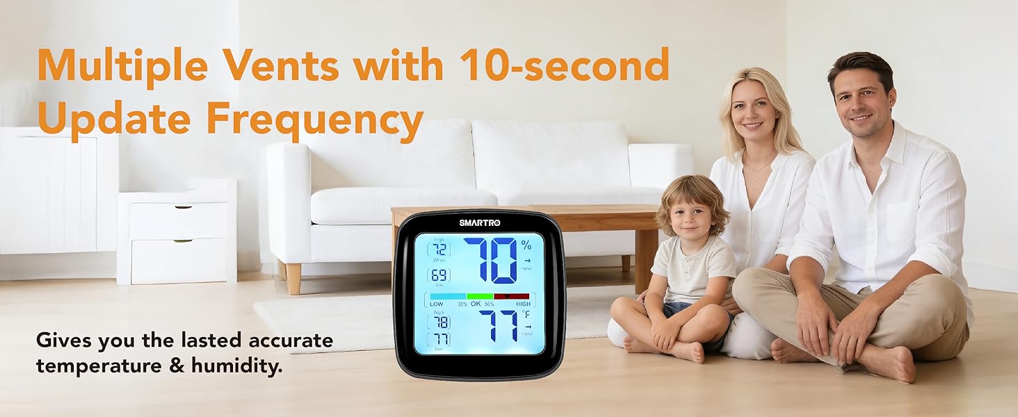 Digital Hygrometer Indoor Thermometer Room Humidity Gauge