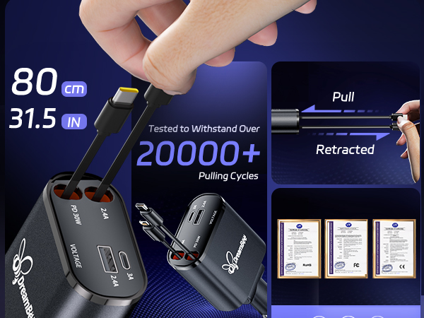 Retractable Car Charger