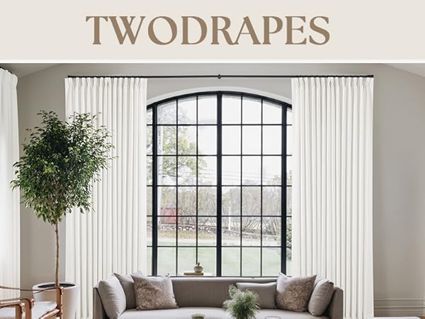 pleated linen curtains