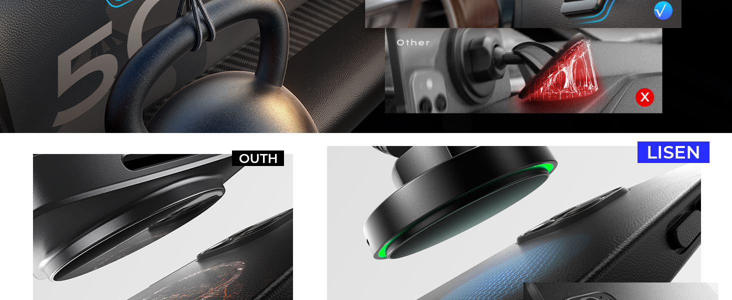 qi2 magsafe car mount charger