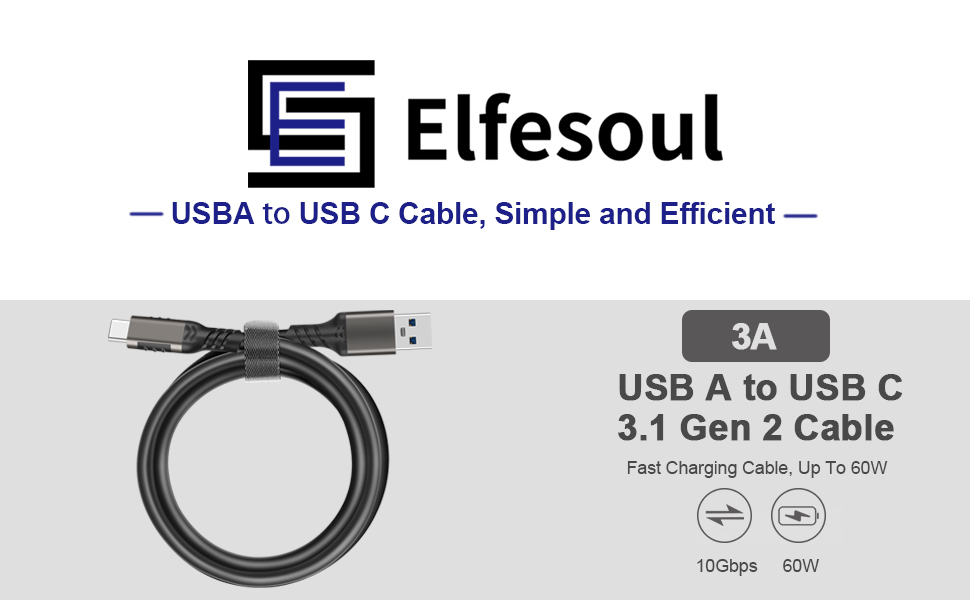 USB A to USB C Cable USB Type-C cable USB Type C Cable USB A to Type C Charger Cord USB-C Cable