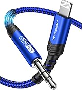 JSAUX Lightning to 3.5mm Audio Cable 6FT, [Apple MFi Certified] iPhone Headphones Jack Lightning ...