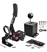 CNRAQR PC Racing Game USB Handbrake and Racing Simulator Shifter for Logitech G29/G27/G25/G920 wi...