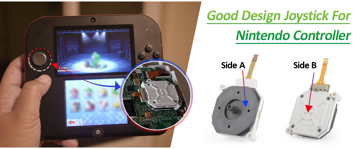  for Nintendo 2DS 3DS 3DS XL 3DS LL joystick replacemen