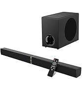 MZEIBO Sound Bar with Subwoofer,120W Soundbar for Smart TV Surround Sound Home Theater System Blu...
