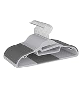 Heavy Duty Plastic Hangers 50 Pack with Non-Slip Design,0.2 Inches Thick,360°Swivel Hook Space Sa...