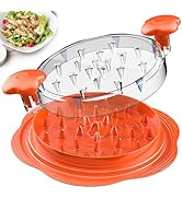 SURETIVIAN Chicken Shredder Large Chicken Breast Shredder Tool Twist with Brush&amp;Fork, Visible Mea...