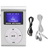 Portable Mini MP3 Music Player with Clip, USB &amp; LCD Screen, Supports 32GB Memory Card, Earphone &amp;...