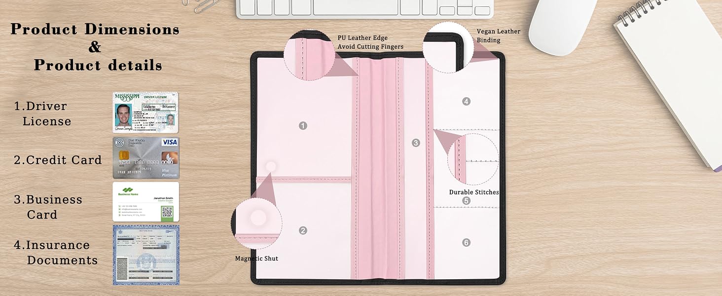 Letter Car Registration Holder