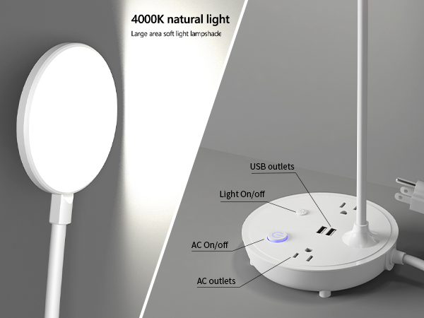 Small White Desk Lamp 041
