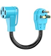 CircleCord NEMA 6-50P to 14-50R EV Charger Adapter Cord for Level 2 EV Charging, 180 Degree Bent ...