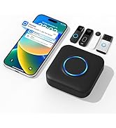 Smart Wireless Doorbell Chime for Google Nest, Ring, Blink – App-Connected with 58 Music, 5 Adjus...