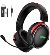 Acer Gaming Headset with Aluminum Frame for PS5, PS4, Switch - Black | Tri-Mode(2.4GHz/Bluetooth/...