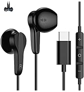GAROGYI USB Type C Earphones HiFi 3D Stereo 32bit/384kHz Wired Earbuds with Microphone Volume Con...