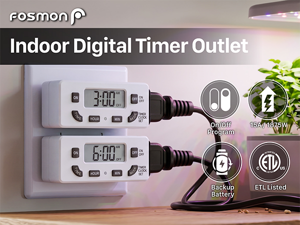indoor digital timer outlet