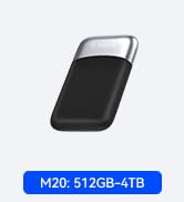 ORICO 512GB External SSD Up to 2000MB/s, Portable Solid State Drive with 20Gbps USB C&amp;A Cable, Re...