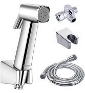 Eurolife Handheld Toilet Bidet Sprayer for Toilet, Lockable Push Button with Bidet Hose for Femin...