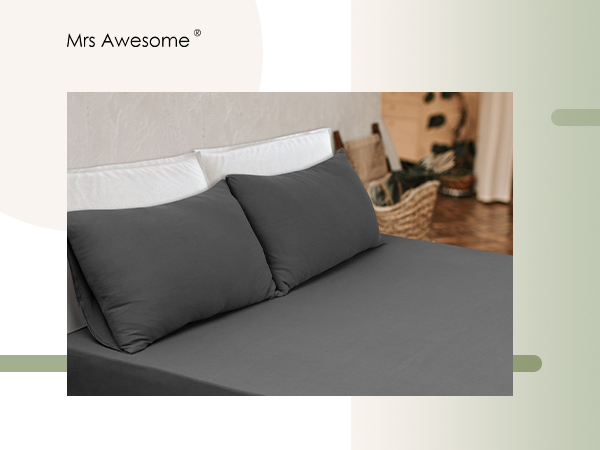 4-way super stretch jersey knit fitted sheet set