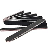 43 Pcs Nail File 100/180 Grit Nail Files,Black Double Sided Emery Boards