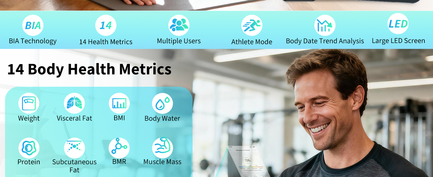 arboleaf body fat scale with BIA