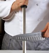 Mercer Culinary Mercer Genesis Knife Sharpening Steel, 10 Inch M21010, 10-inch, Multi