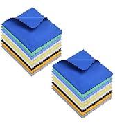 Microfiber Cleaning Cloth - 5.5x3'' Microfiber Cloth - Pack of 18 Lens Cleaning Wipes - Cleaning ...