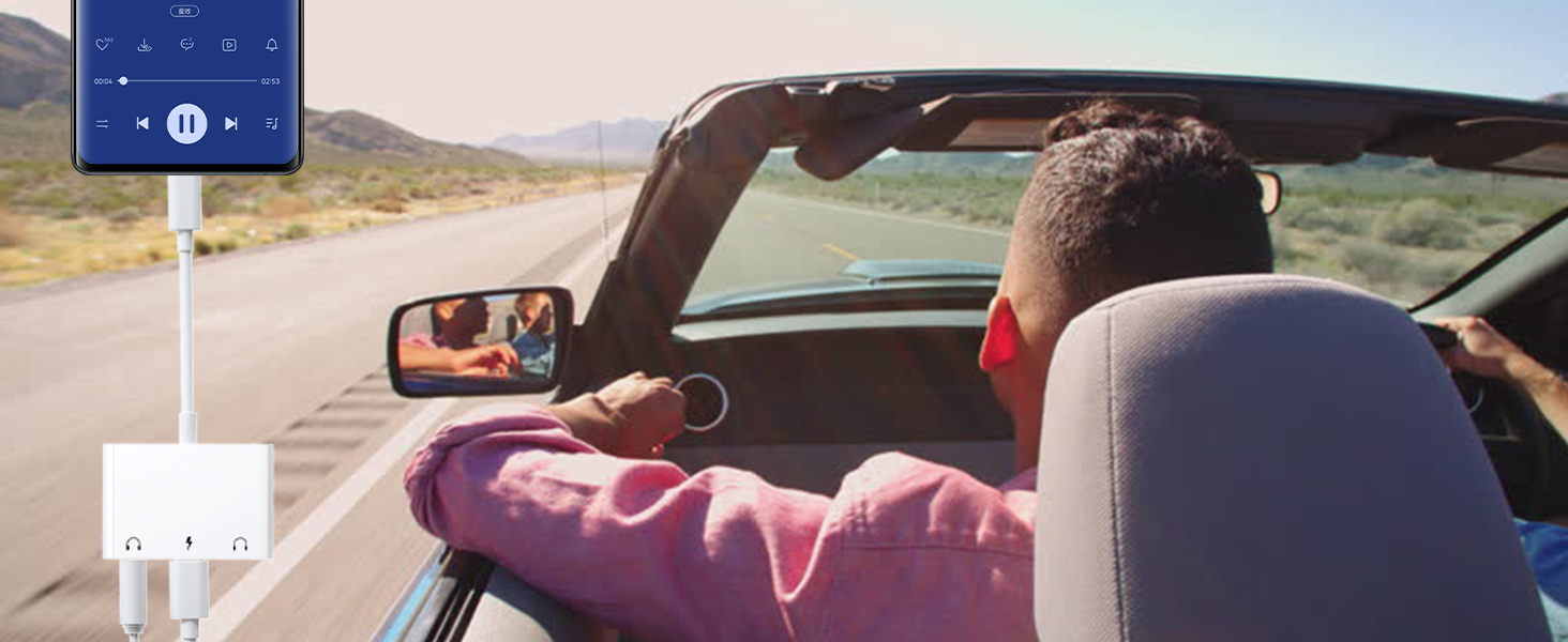 USB C to Aux Audio Dongle