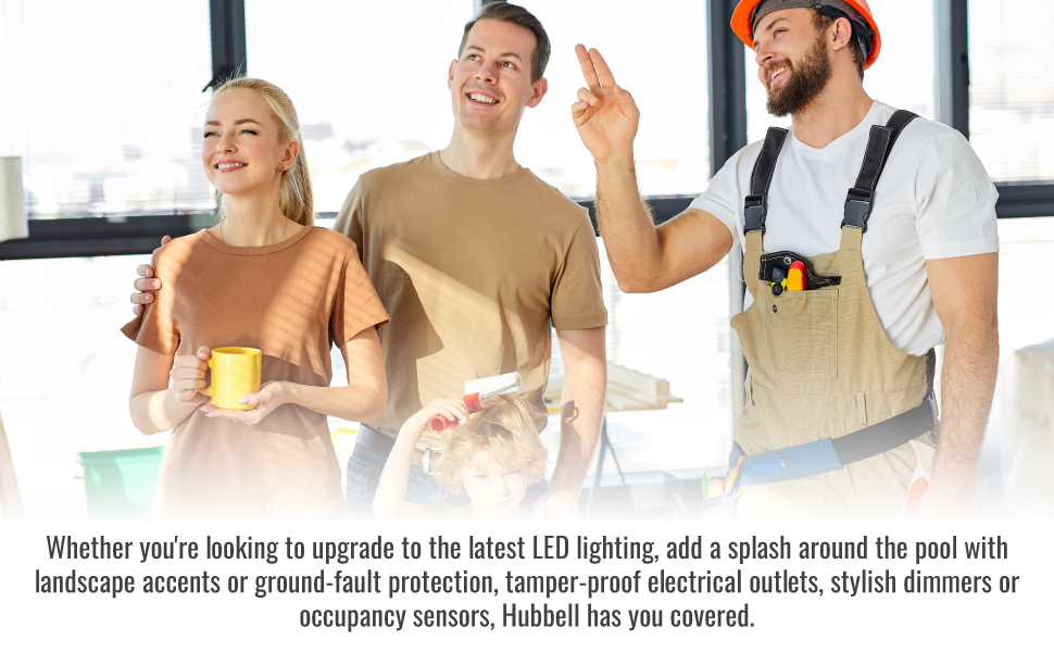 Homeowners and interior designers enjoying aesthetic and elegant TayMac Hubbell electrical products