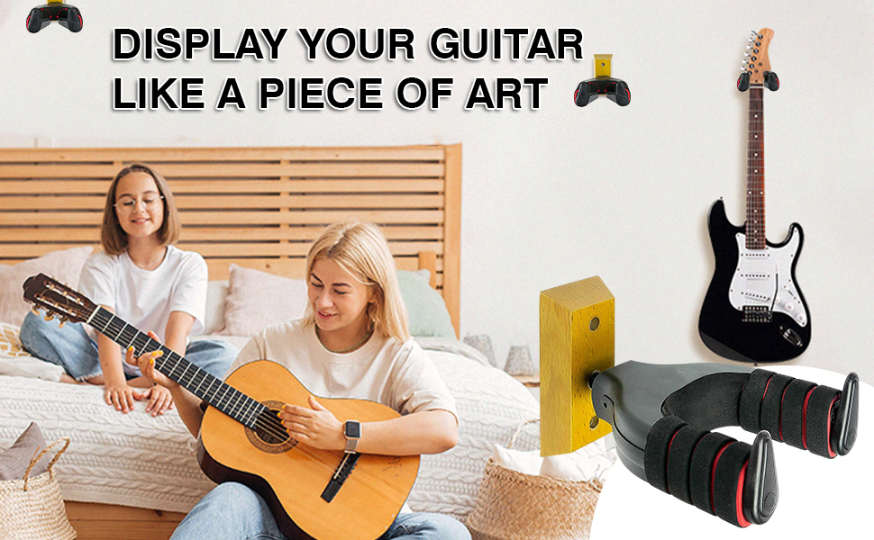 guitar wall mount, ukulele wall mount, guitar hangers, guitar mount, guitar hangers for the wall