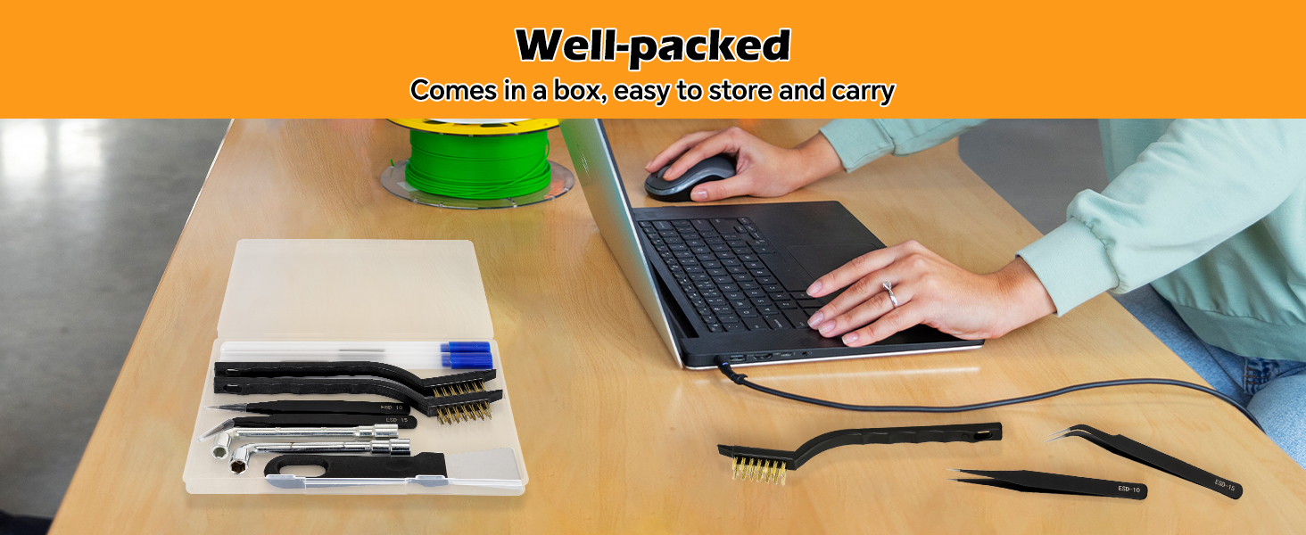 The 3D Printing Nozzle Cleaning Kit is suitable for all models of printers and studios.
