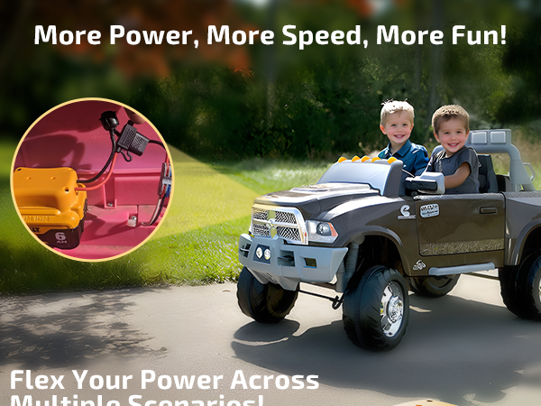 Dewalt 20V Battery Adapter for Power Wheels Battery Upgrade Conversion Kit with Switch