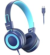 Cowyawn USB Type C Kids Headphones for School, Wired Toddler Headphones, 94dB Volume Limited, HD ...