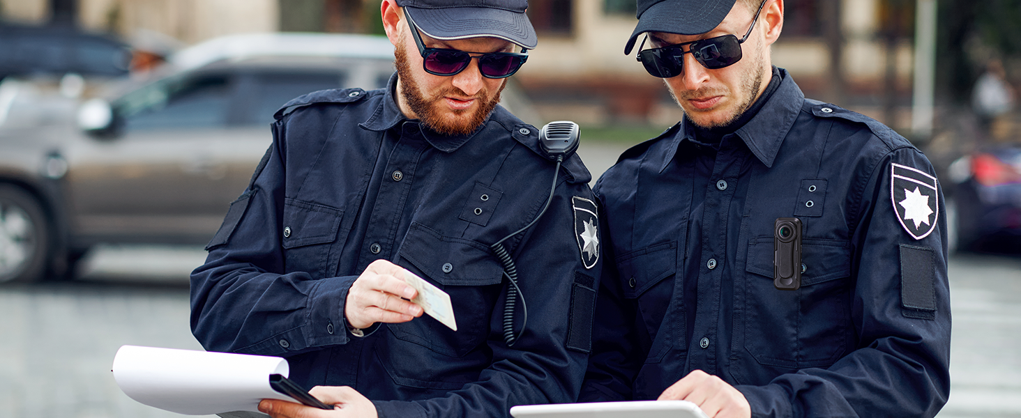 BOBLOV W1 HD 1080P Body Worn Camera, Wearable Body Camera with 2 Clips