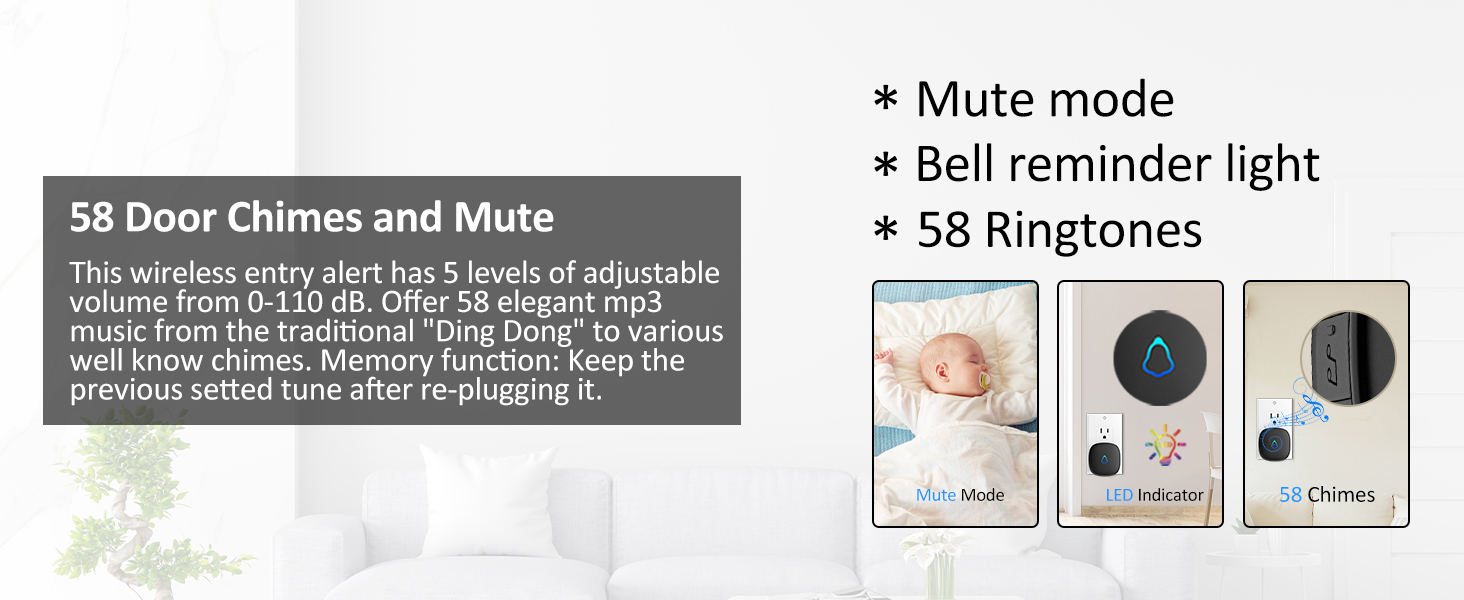 door chime and mute