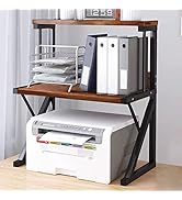 aboxoo Printer Stand for Desk, Desktop Printer Shelf Large 3-Tier Multi-Purpose Office Organizati...