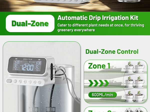 2 zone independent watering