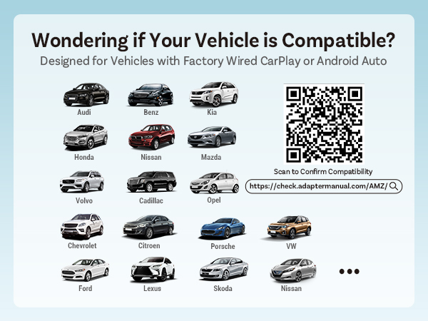 2026 Upgrade Ottocast Mini Cube, 2-in-1 Wireless CarPlay &amp; Android Auto Adapter