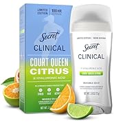 Secret Clinical Strength 100HR Defense, Invisible Solid Antiperspirant Deodorant for Women, A'Ja ...