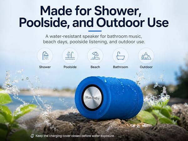 weatherproof bluetooth speaker rain splash resistant durable outdoor adventure ipx5