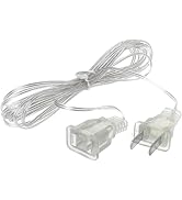 Zenarao Clear Outdoor String Light Extension Cord, Waterproof and Flexible Transparent Cable for ...