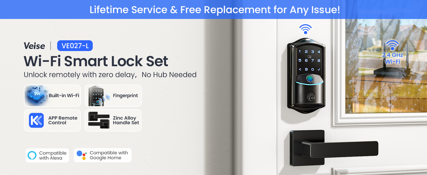 VE027-L wifi smart lock set