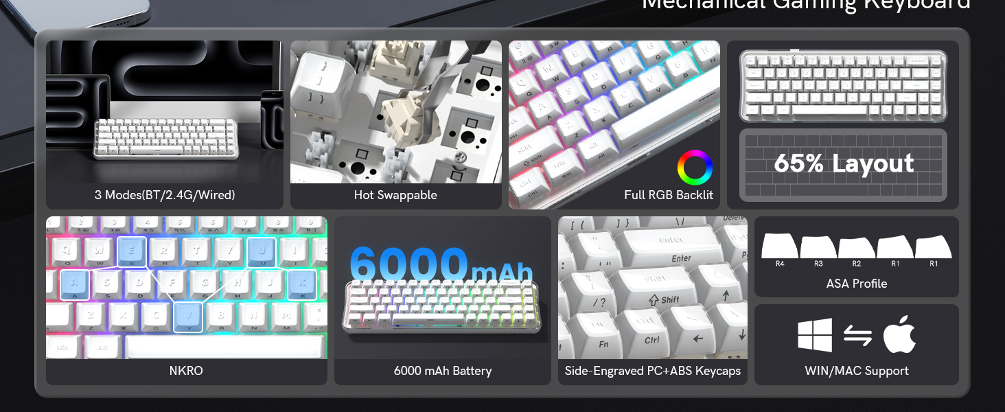 Wireless Mechanical Gaming Keyboard