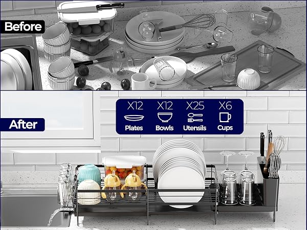 large dish drying rack