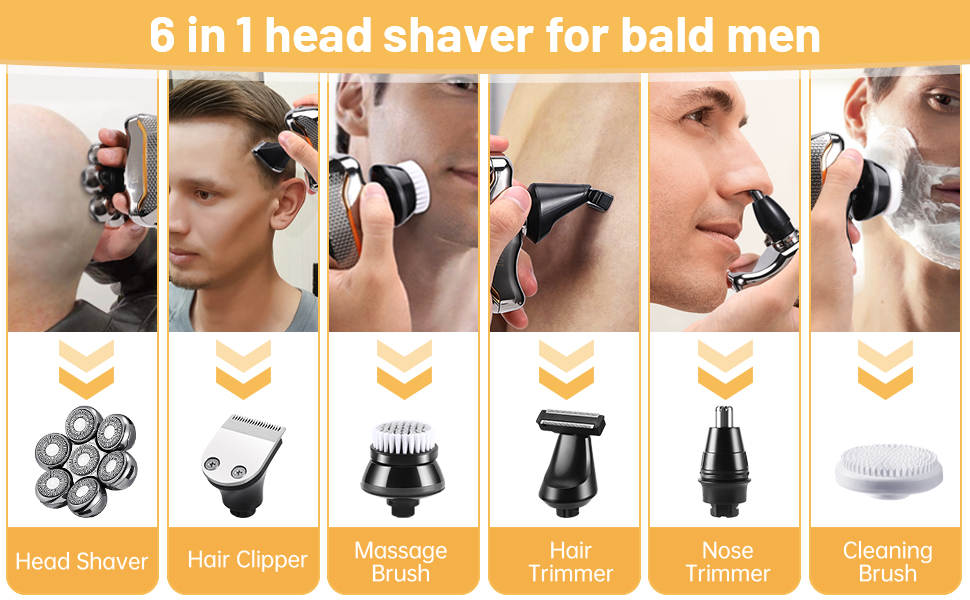 head shavers for bald men wet and dry