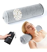 Luxtude Inflatable Neck Roll Pillow for Sleeping, Travel Cervical Pillow for Neck Pain Relief, Cy...