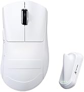 ATTACK SHARK V8 8K Wireless Gaming Mouse Whit 42000 DPI-PAW3950 MAX Sensor-59g Lightweight-Nordic...